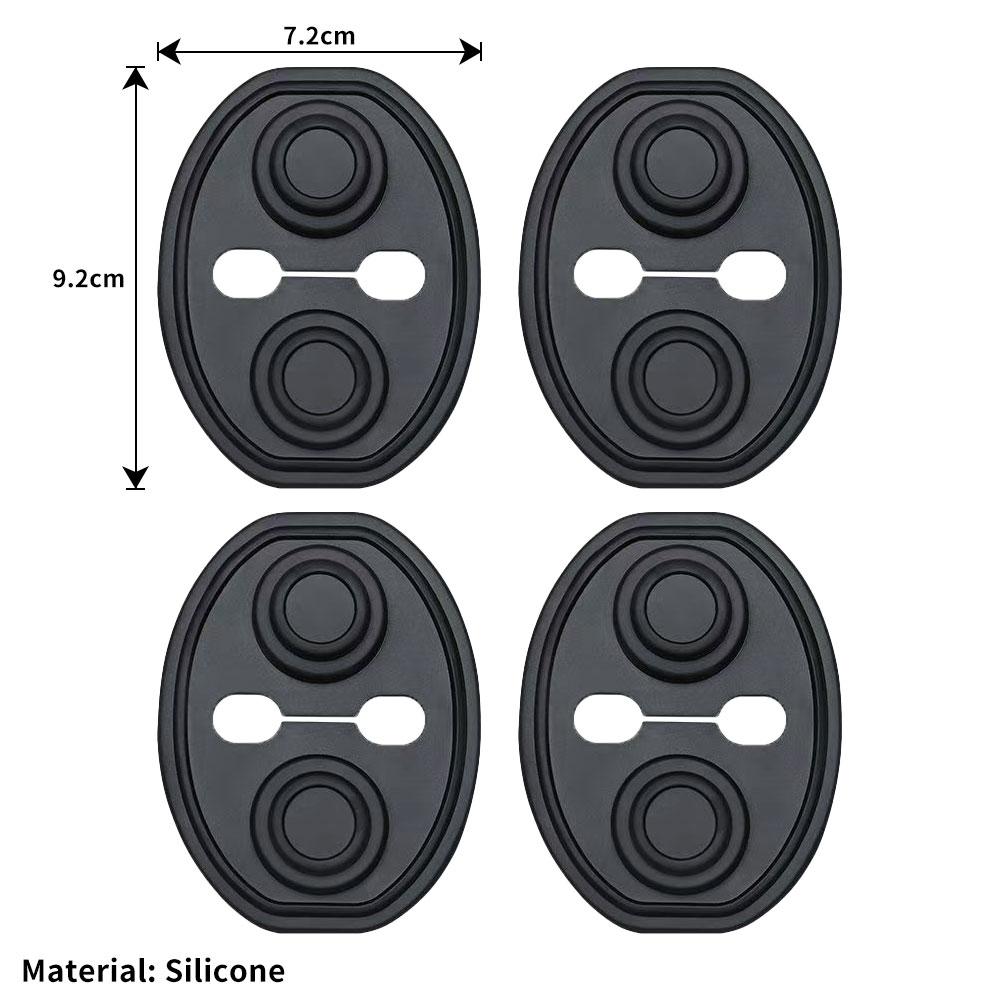 4Pcs Car Door Lock Pads Auto Door Buffer Shock Absorber Silicone Car Door Closing Buffer Cushion Protector Goods