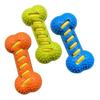 Squeaky Dog Chew Toy Dog Teeth Cleaning Toy for Training,Playing,Chewing Toughs Durable Dogs Bone for Teeth Cleaning