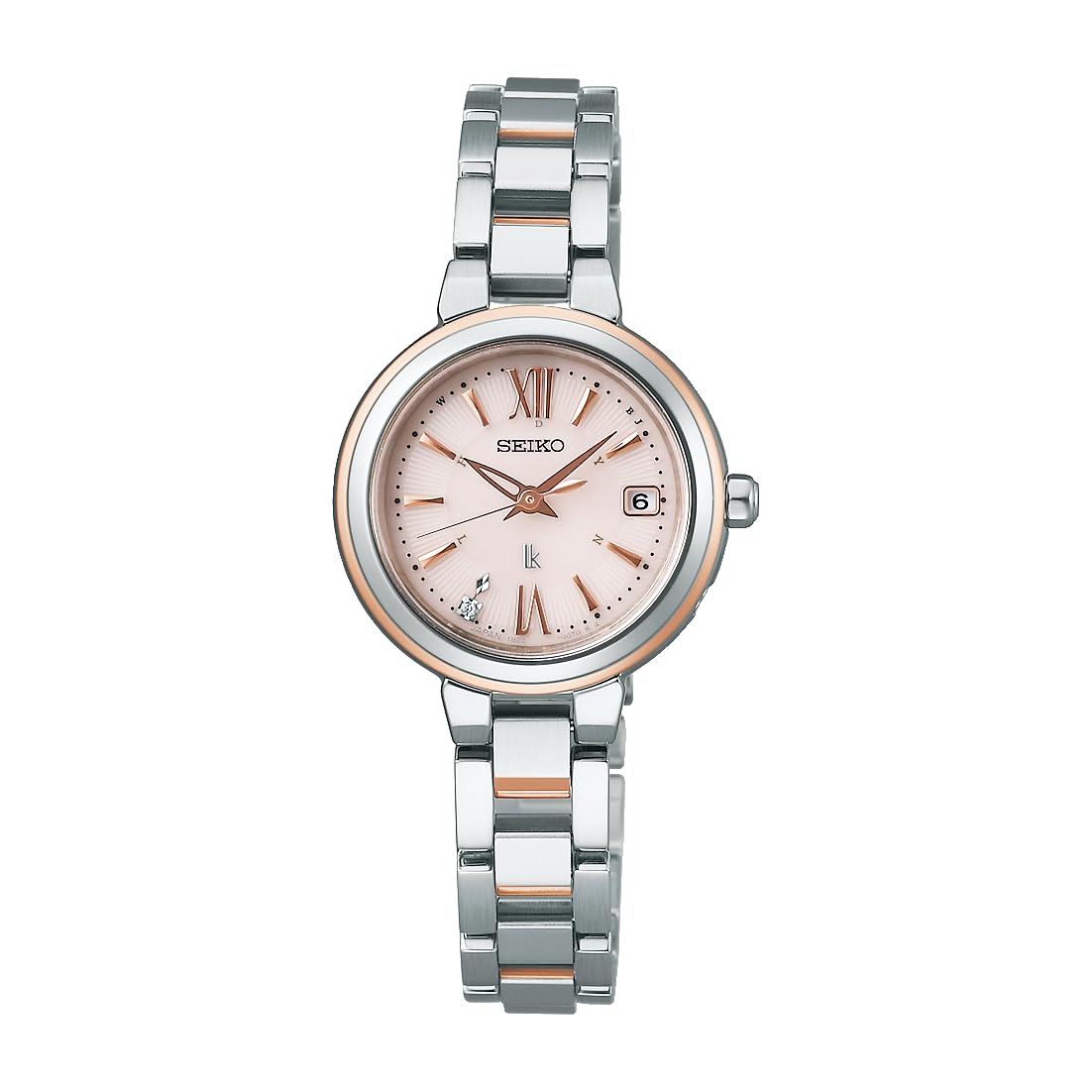 

[Годинник Seiko] Колекція Rukia Essential Small Radio Solar SSVW234 для жінок, срібло та рожеве золото