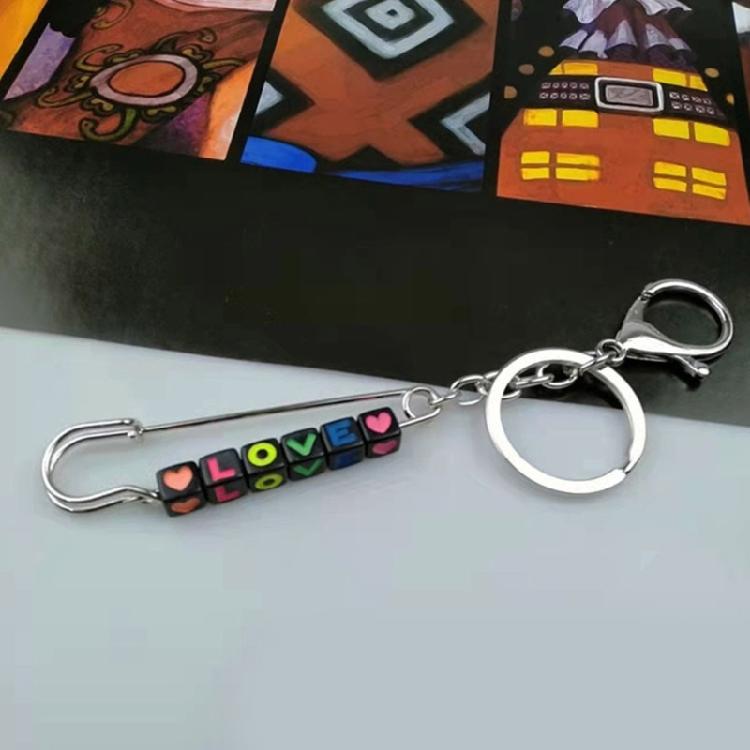 Punk Style Keychain Customizable Key Pendant Unique Keychain Acrylic Keychain