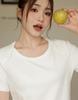 Women's Plus Size Lace Round Neck Two-Piece Look T-Shirt - Short Sleeve, Loose Fit 