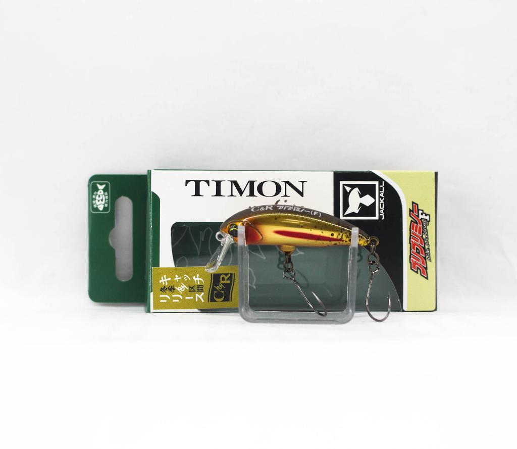 Jackall Timon Buri Buri Minnow C&R 40 mm Floating Lure HL Gold Trout (8376)