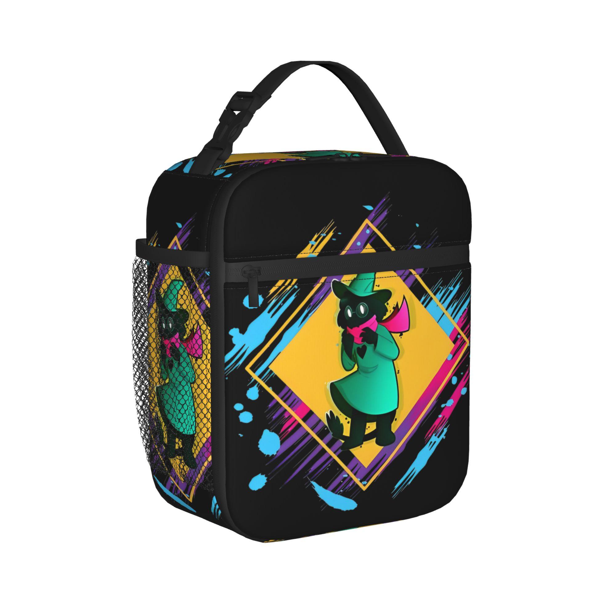Deltarunes Ralsei Kris Susie Geïsoleerde Lunchtas Koeltas Herbruikbaar, Maaltijdcontainer Videogame Lekkend Tassen Lunchbox One Size