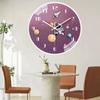 Quiet creative children's room wall clock living room Home bedroom wall hanging free for kitchen bedroom study wall decoration