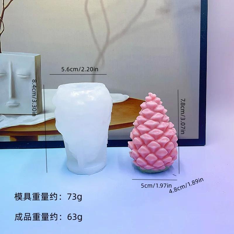 

Рождественская серия Форма для свечей из силикона в виде шишки DIY Ручная работа Свеча-шишка Гипс Смола Поделки Форма для мыла Рождественский подарок