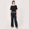 WEDNESDAY DELIGHT Wed_Two Line Detail Pants_Black