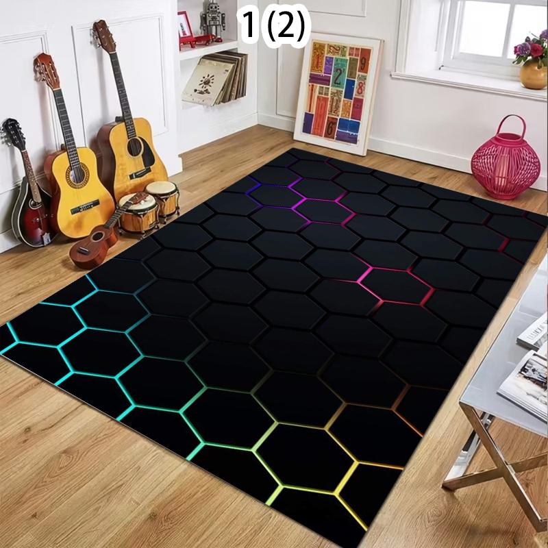 Game Room Area Rug  Soft Non-Slip Washable Carpet Floor Mat Doormat for Bedroom Playroom & Office Minimalist Home Decor