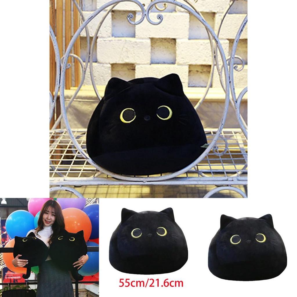 Adorable Black Cat Shaped Plush Toy Soft Stuffed Doll For Cozy Comfort And Play