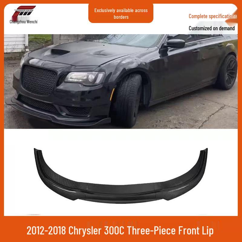 

Комплект переднего спойлера-губы для Chrysler 300C SRT 2012-2018 Gloss Black