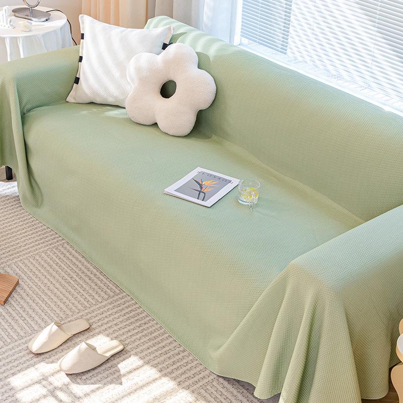 Sofa Cover Summer Ice Silk Cool Sofa Cover Towel High-Grade Non-Slip All-in-One Sofa Cushion Cover