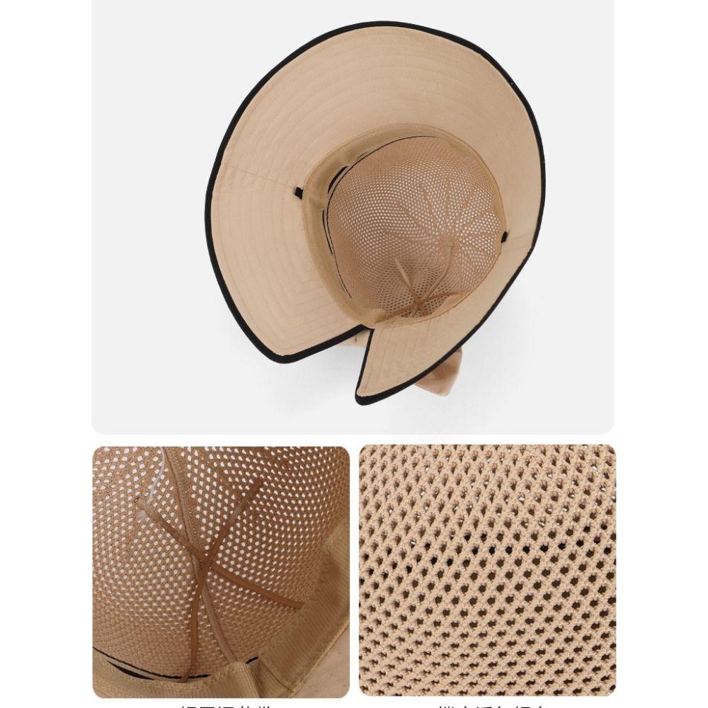 Weave Women Sun Hat Wide Brim Sunscreen Bucket Hat Fashion Sun Cap  Ladies/Girls