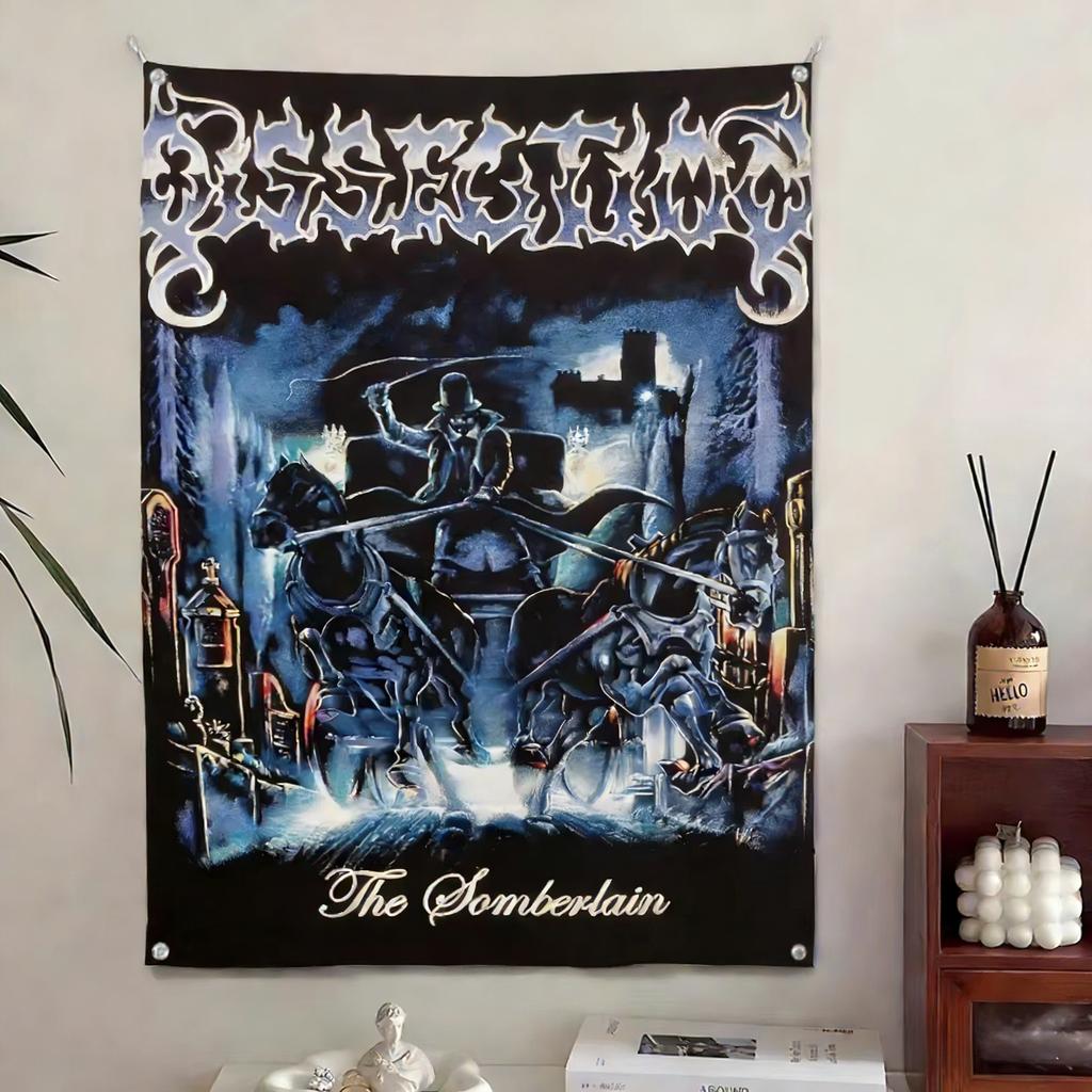 Tod D-Sektion Metal Flagge Wandteppich Schlafzimmer Wohnzimmer Garten Outdoor Festival Dekoration Hintergrundtuch Partybanner