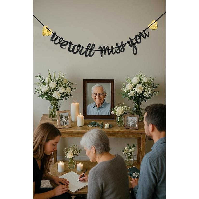 We Will Miss You Banner for Retirement Party Decorations – Going Away Party Decor for Coworker, College Send Off, Goodbye Banner, Farewell Sign,