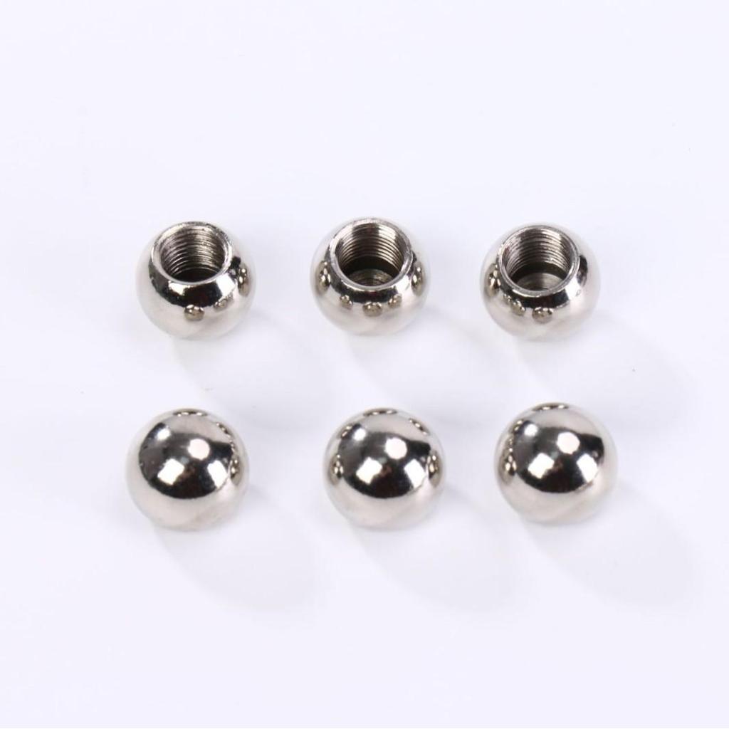 8mm 304 Stainless Steel Threaded Ball for Drilling and Punching - Solid Carbon Steel Blind Hole Ball in Stock