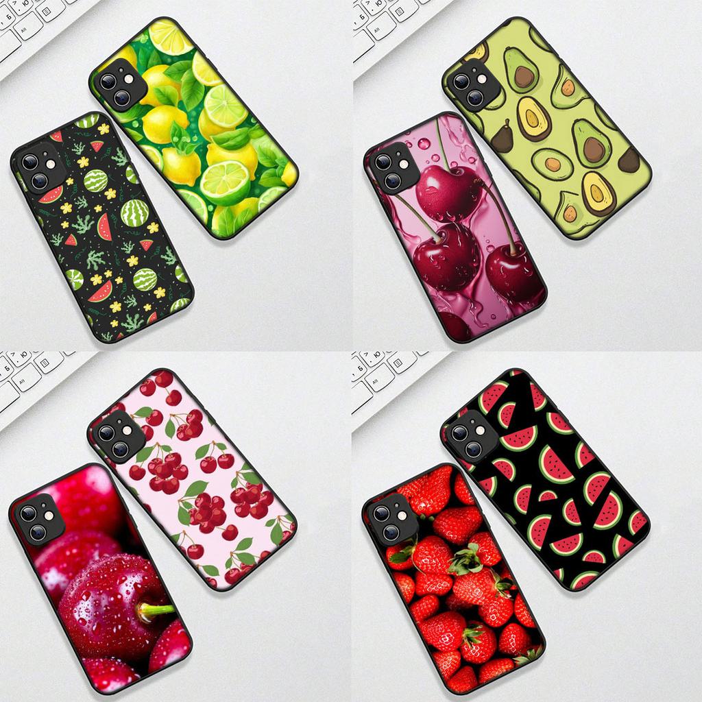 Cherry Strawberry Fruit Summer Avocado Phone Case for Samsung Galaxy A35 A36 A55 A26 A05 A06 A14 A50 A51 A53 A54 A12 A13 A23