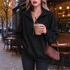 Women's Casual Loose Fit Sweatshirt with Pocket for Workout and Daily Wear