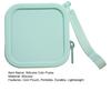 Durable Change Purse for Kids Silicone Coin Pouch with Zipper And Wrist Strap, Square Shockproof Portable Earphone Case Travel Storage Bag,
