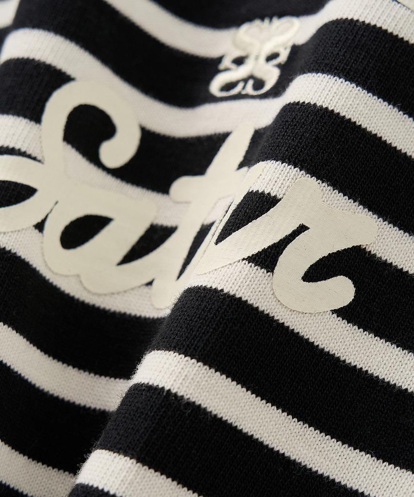 Seteo (W) Bon Voyage Border Long Sleeve Black