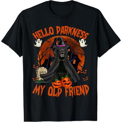 Bonjour Obscurité Mon Labrador Retriever Noir Chien T-shirt d'Halloween