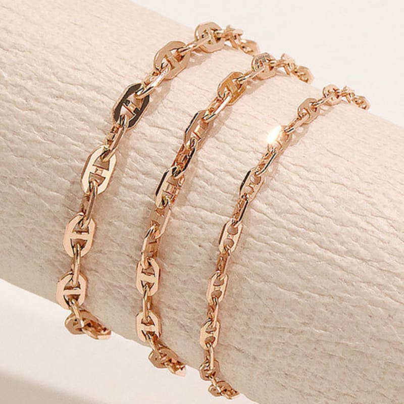 Own Keen Chain Ring (3-pun, 5-pun, 7-pun / 14k gold)