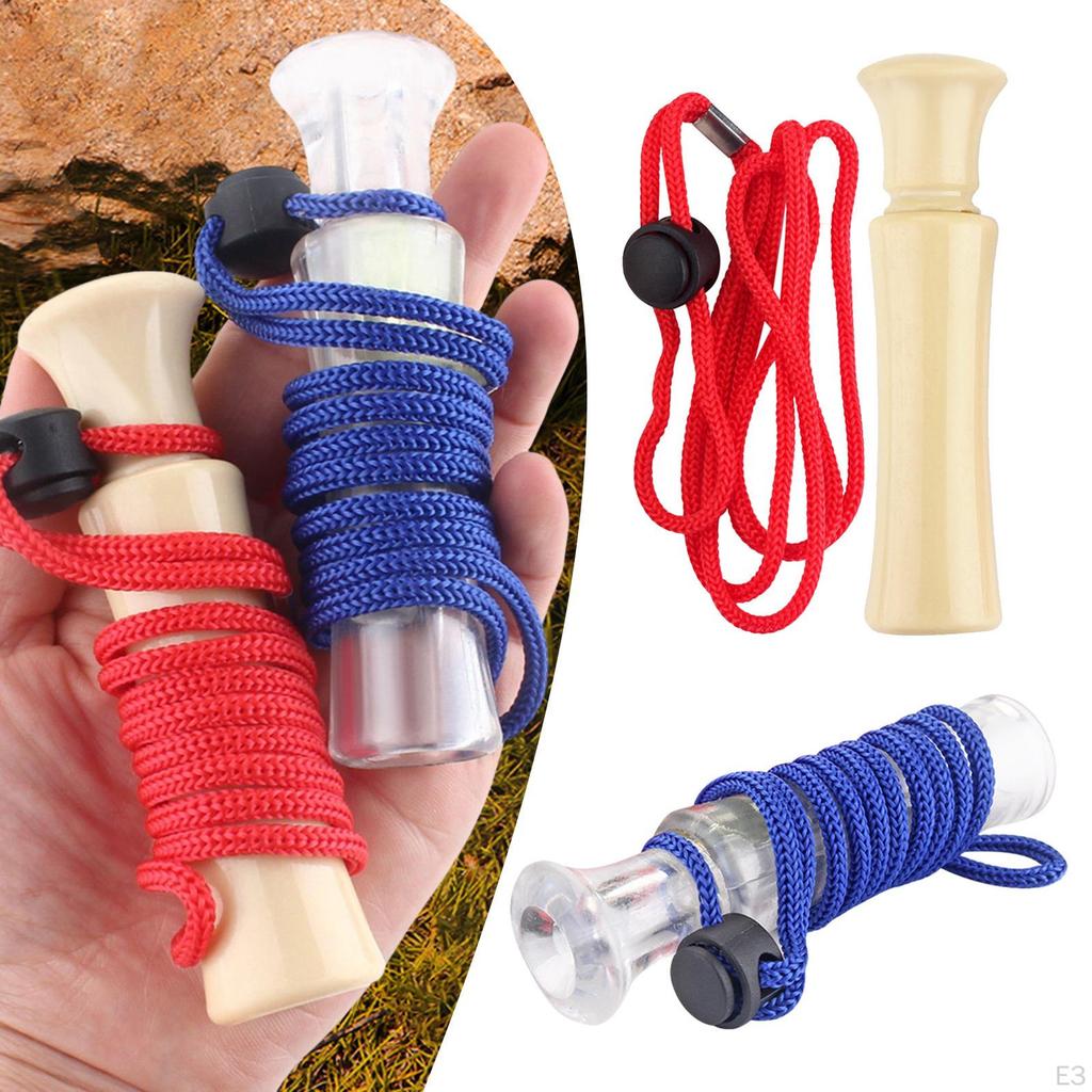 Duck Call Whistle with Rope Gear Decoy Accessories Outdoor Activities