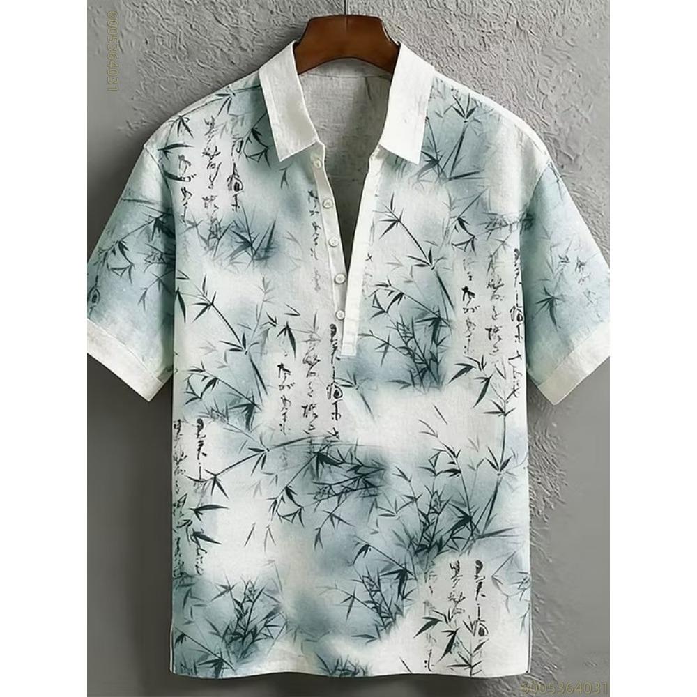 Men's Shirt, Black Cat Riding a Shark, Hawaiian Style, Men's Collared Short-sleeved Shirt, Everyday Commuting and Casual Wear.