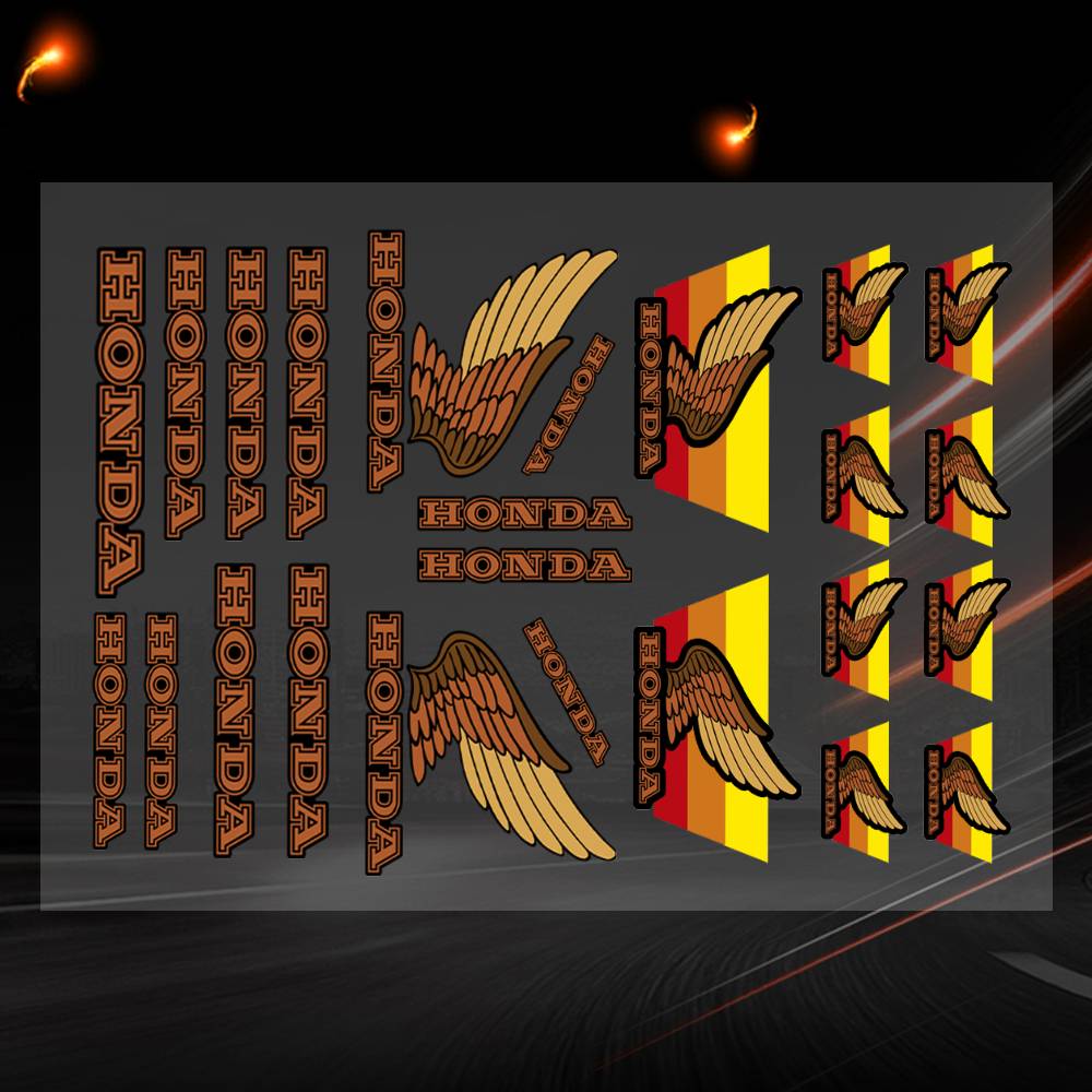 Honda-c Decal Set High Quality Printed And Cut Stickers Motorcycle Sticker 20x30cm