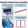 Cadru de Aluminiu BGS 35PT Protector pentru Carduri Grădate Carcasă Transparentă cu Sticlă Față-Verso Protecție UV Durabil