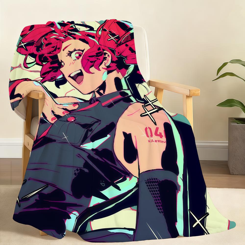 Virtual Idol Singer Anime K Kasane T Teto Blanket Soft Throw Blanket for Home Bedroom Bed Sofa Picnic Travel Office Blanket Gift