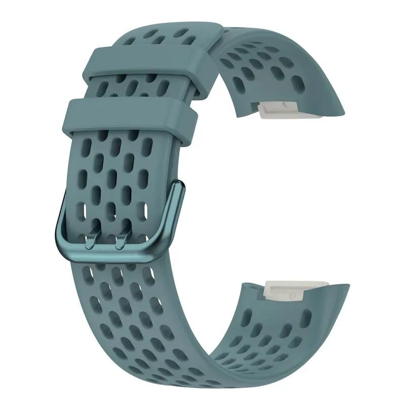 Strap For Fitbit Charge 5/6 Smart Watch Band Sports Breathable Strap Silicone Wristband For Fit Bit Charge5 Bracelet Accessories
