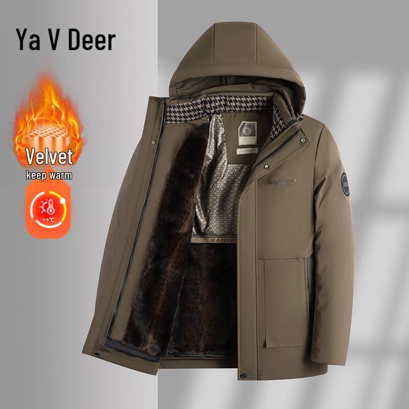 Yalu Men s Hooded Winter Cotton Padded Jacket 4XL