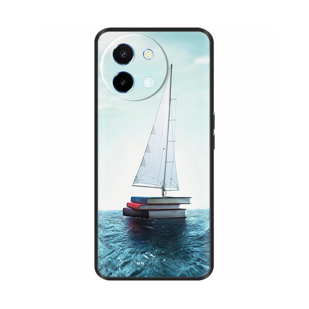 For Vivo Y38 5G Phone Case Cute Fashion Heart Flowers Cases For Vivo Y18 Soft Silicone Bumper Cover For Vivo Y18E Fundas Shells