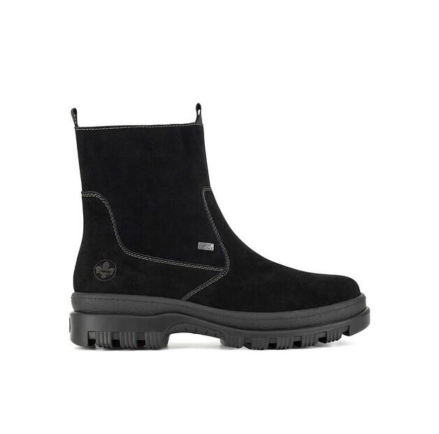 Rieker X8250-00 Black Ankle Boots