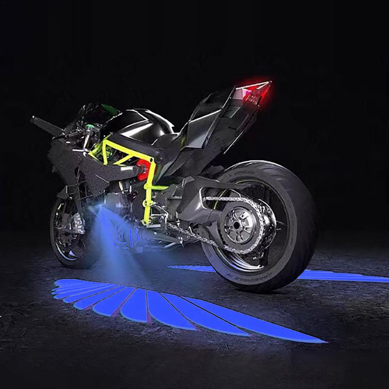 Motorcycle Angel Wings Projection Light Kit 2pcs Underbody Ghost Shadow Lights Waterproof Fits All Brands & Models For Husband