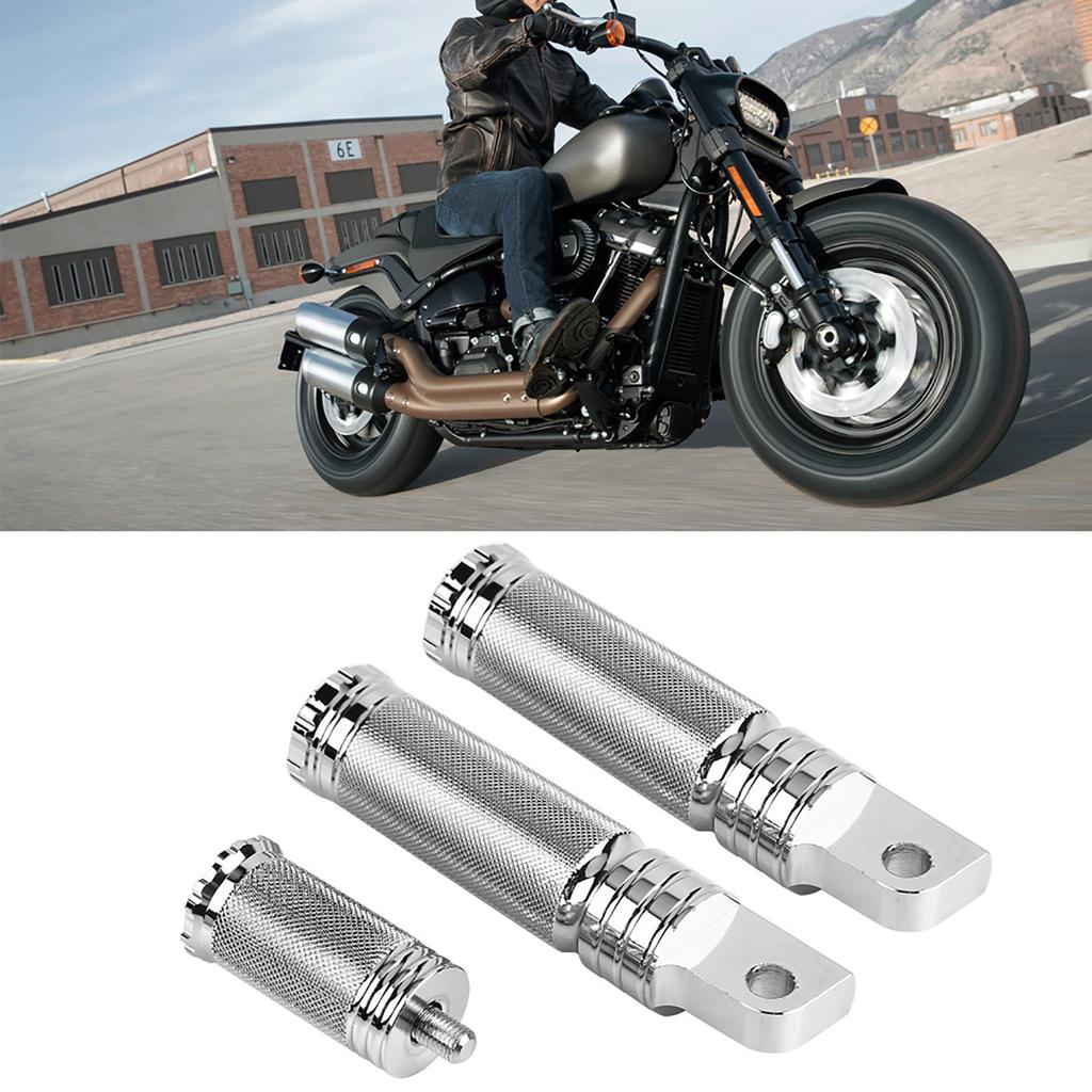 Pair of Front Rear Motorcycle CNC Foot Pegs Shifter Pedals Footrest Black