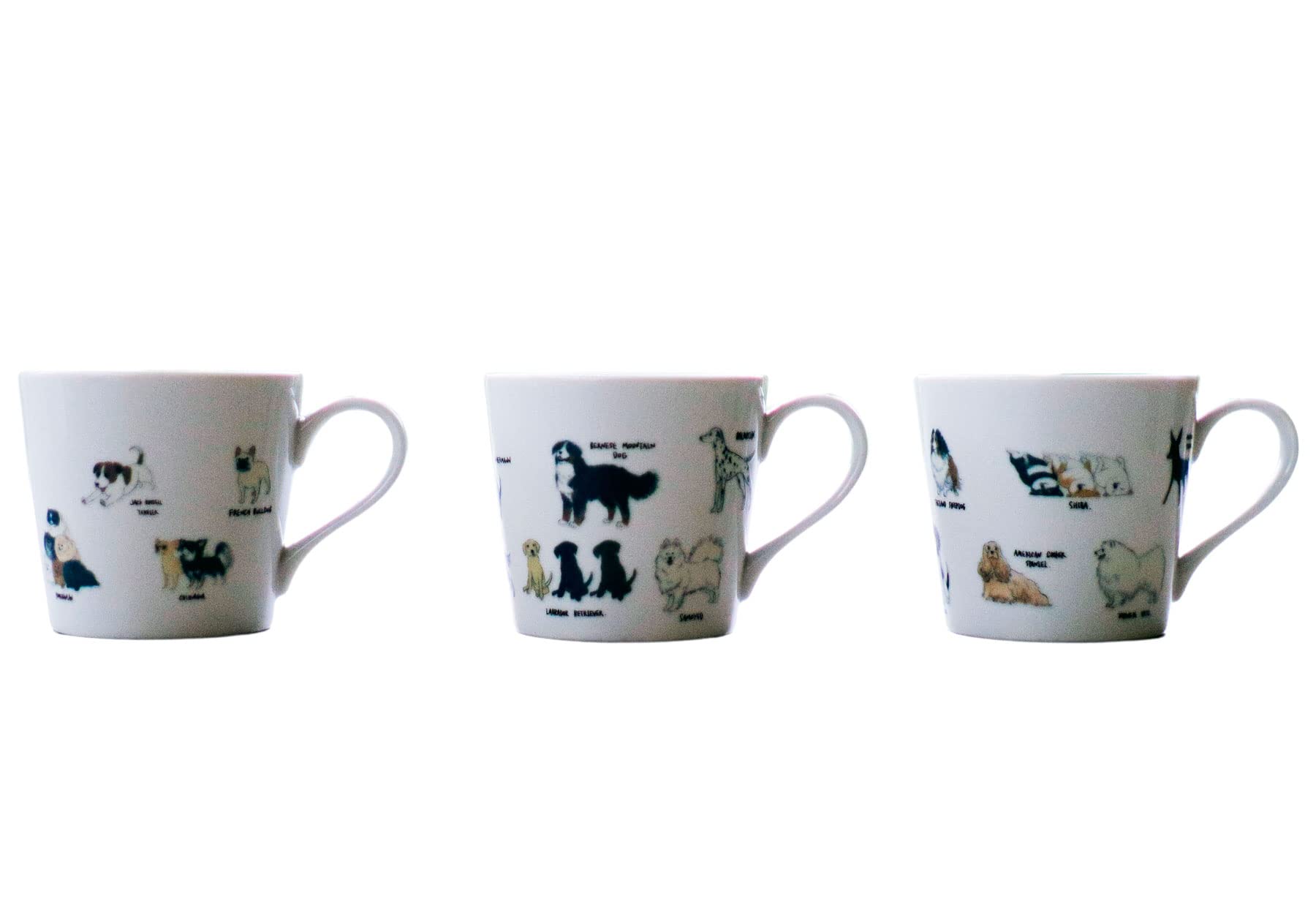 

in Marumo Takagi Pottery Yuruinu Set of Changes with Shih Shiba Siberian Golden Dalmatian [Temperature design] Warm-sensing Mugs, 3, temperature,