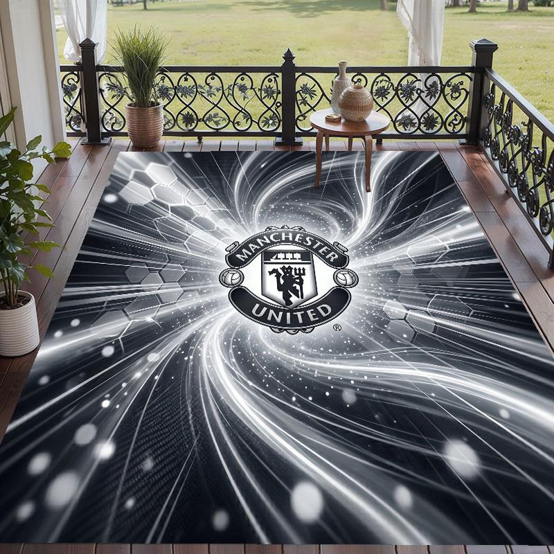 Soft Floor Carpet Manchester United Pattern Area Rug Decorative Mat For Home Room Decoration