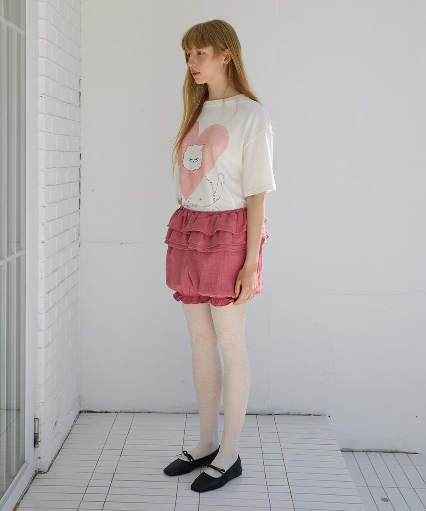 FUNFROMFUN Frilled Pumpkin Shorts, Deep Pink