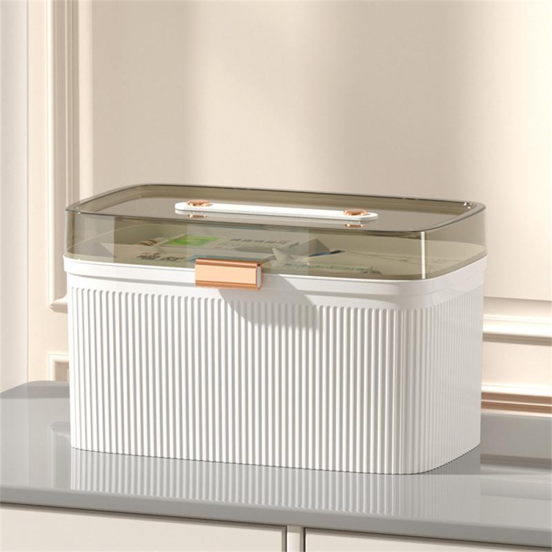 Large Capacity Box Safety Lock Category Storage High Capacity Multi-layer Household Products Home Box Plastic