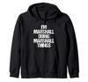 Ich bin Marshall und mache Marshall-Dinge Lustiger Name Marshall Zip-Hoodie