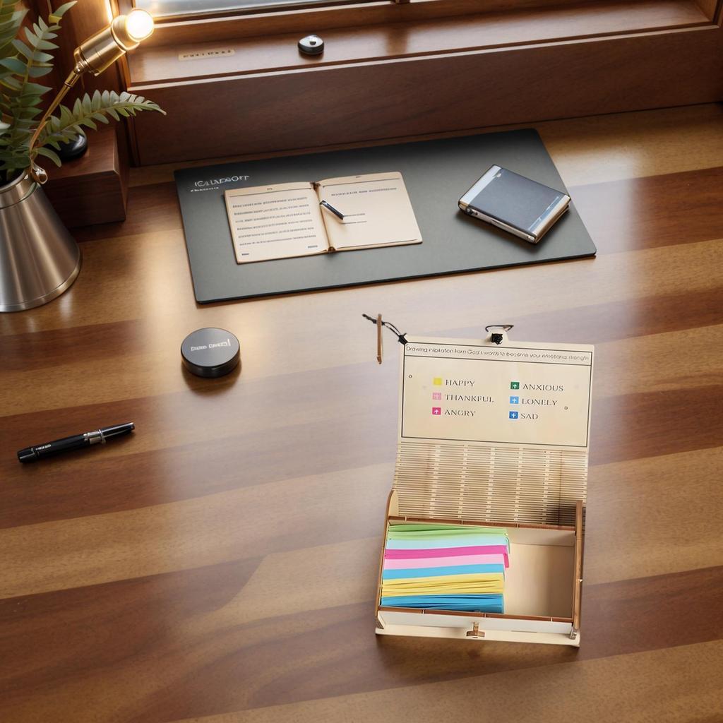 90 PCS Bible Verse Cards Set with Wooden Box, Christian Scripture Prayer Cards for Daily Encouragement, Gift for Women Men