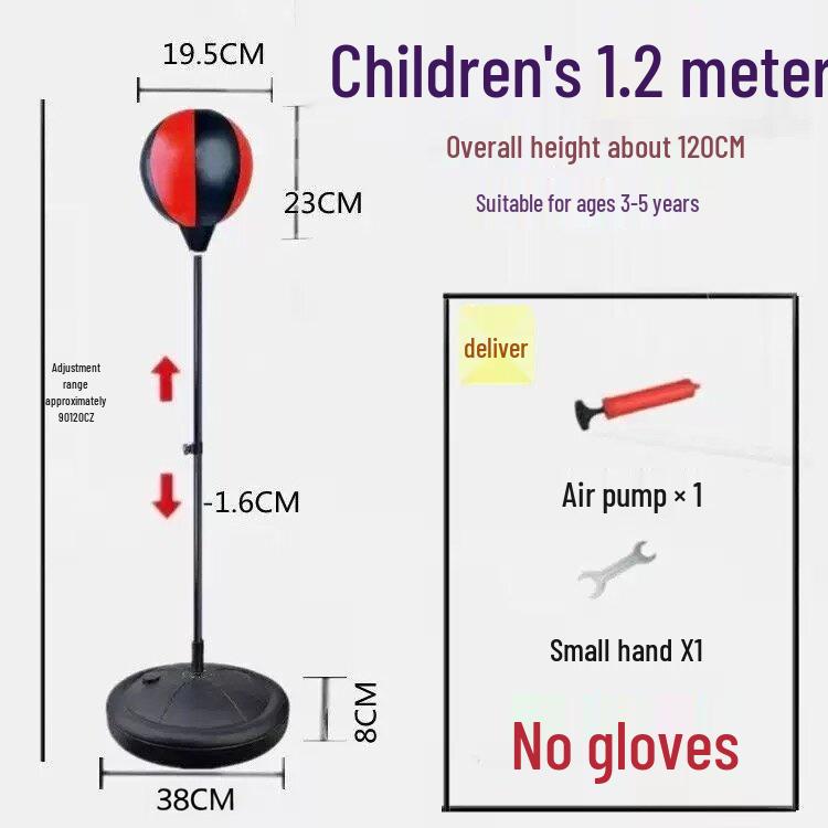 Vertical Speed Punching Bag for Stress Relief and Home Training (Adults & Kids)