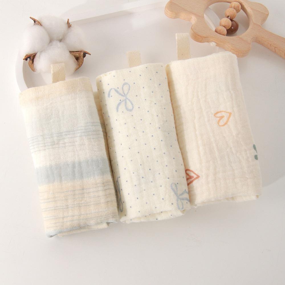 New 4-Layer Pure Cotton Baby Cotton Washcloth Soft Absorbent Square Towels Gauze Cotton Baby Towels Newborn Burp Cloth