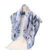 Summer Satin Magnolia Silk Scarf Printed Large Square Scarf Women's Fashion Versatile Decorative Neck Protection Scarf Shawl