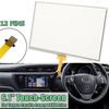 1x 6.1'' Transparent Glass Touch Screen Digitizer For Toyota Corolla Camry RAV4