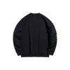 Li Ning Sweatshirts Unisex Black Crew Neck Moderate Regular YWDT311-2