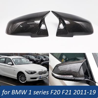Para BMW Série 1 F20 F21 2011- 114i 116i 118i 120i 125i 114d 116d 118d 120d 125 Capa de espelho retrovisor de fibra de carbono real