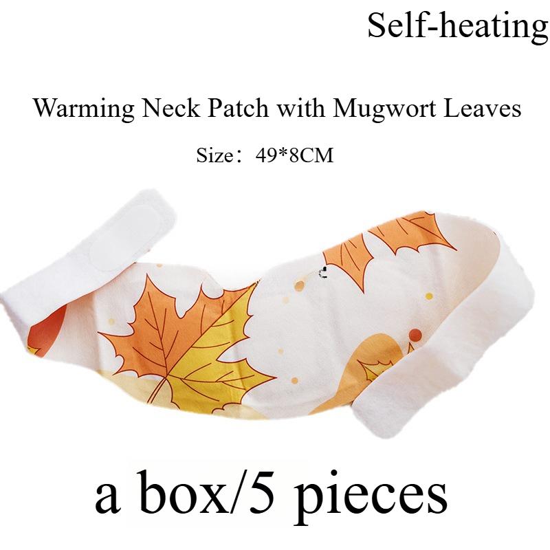 1PACK Four Seasons Herbal Mugwort Leaf Warm Neck Sticker Self-heating Hot Compress Scarf
