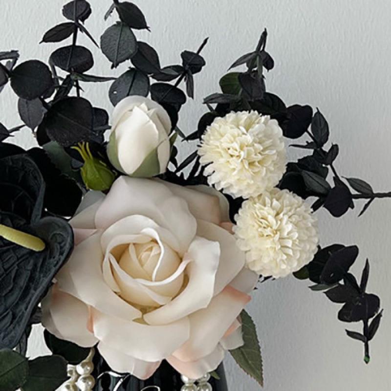 French Romantic Rose Artificial Floral Decoration for Table or Living Room