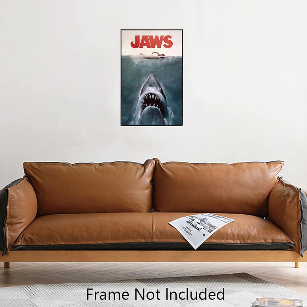 Christ-EZ Jaws - Movie Poster Cool Wall Decor Art Print posters for room aesthetic - Matte Poster Frameless Gift 11 x 17 inch(28cm x 43cm)